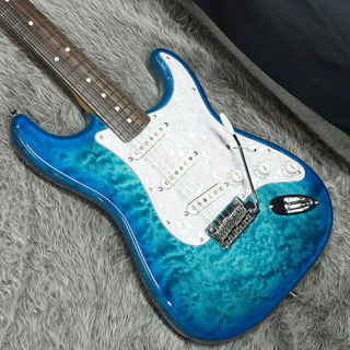 Fender 2024 Collection Made in Japan Hybrid II Stratocaster RW Quilt Aquamarine