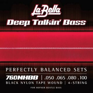 La Bella 760NHBB Hofner Beatle Bass Black