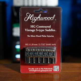 Highwood HG Contoured Vintage S-type Saddle｜11.20mm Nickel Gross