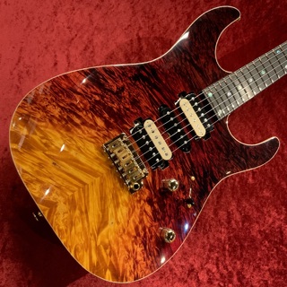 T's Guitars DST Pro-24 Custom -Autumn Leaves-【選定AAAAA Waterfall Burl Maple】