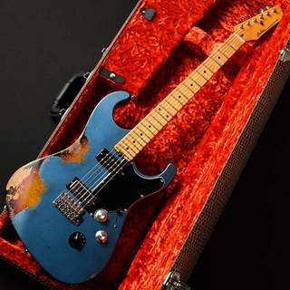 Asher Guitars S90 Pelham Blue Over 3Color Sunburst #1339【WTG】