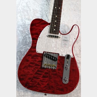 Fender2024 Collection Made in Japan Hybrid II Telecaster Red Beryl w/ Quilt Top #JD24001580【3.35kg】