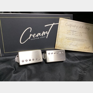 Cream T PickupsBilly F Gibbons Whiskerbuckers Raw Nickle Set