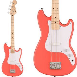Squier by FenderSONIC BRONCO BASS Maple Fingerboard White Pickguard Tahitian Coral ショートスケール エレキベース