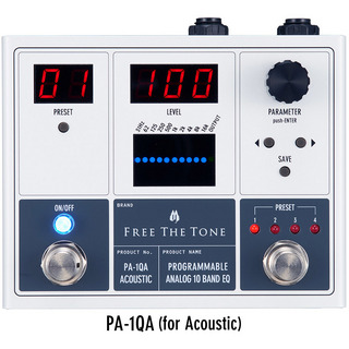 Free The Tone PA-1QA WH プログラマブル アナログ10バンドEQ PROGRAMMABLE ANALOG 10 BAND EQ