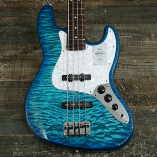 Fender 2024 Collection Made in Japan Hybrid II Jazz Bass QMT Rosewood Fingerboard Aquamarine 【御茶ノ水本店