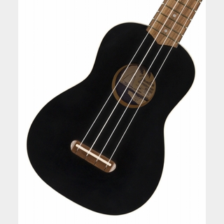 Fender Venice Soprano Ukelele Walnut Fingerboard Black 【福岡パルコ店】