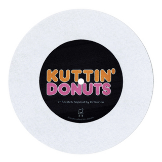Dr.Suzuki Slipmats Kuttin Donuts 7 White 7インチスリップマット 【渋谷店】