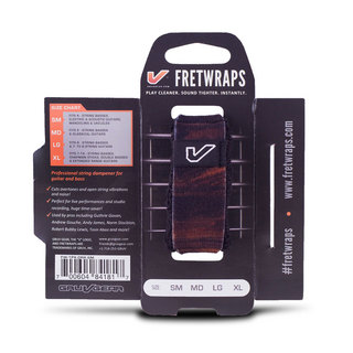 GRUV GEAR FW-1PK-MED-LG FretWraps Wood Walnut Prints 1-Pack ラージ フレットラップ