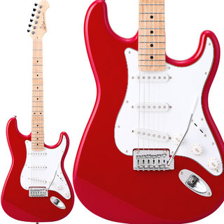 Laid BackLST-5-M-3S Carmine Red エレキギター ストラトタイプ ハムバッカー切替可能 アルダーボディ