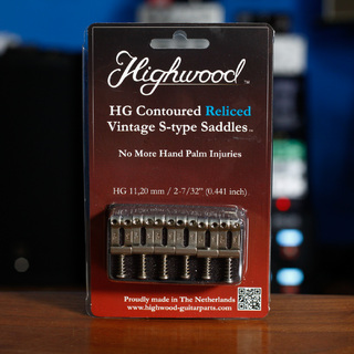 Highwood HG Contoured Vintage S-type Saddle｜11.20mm Nickel Reliced