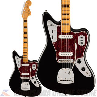 Fender Vintera II 70s Jaguar, Maple, Black 【高性能ケーブルプレゼント】(ご予約受付中)