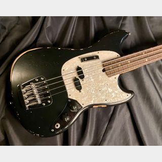 Fender JMJ Road Worn Mustang Bass Black エレキベース ムスタングベース【現物画像・軽量3.55kg】