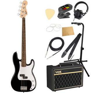 Squier by FenderSonic Precision Bass LRL BLK エレキベース VOXアンプ付き 入門10点 初心者セット