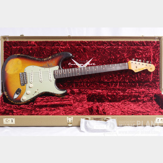 Fender Custom Shop Limited Edition '59 Stratocaster Super Heavy Relic, Super Faded Aged Chocolate 3-Color Sunburst