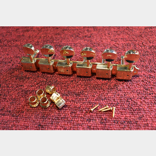 Kluson6 On A Plate Left Hand Deluxe Series Tuning Machines / GOLD