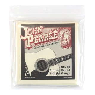 John Pearse100XL アコースティックギター弦 10-47×3セット