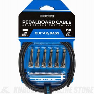 BOSSBCK-6 Pedalboard cable kit, 6connectors, 1.8m