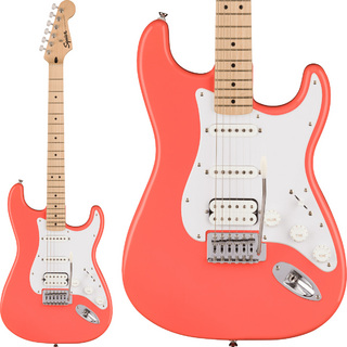 Squier by Fender SONIC STRATOCASTER HSS Maple Fingerboard White Pickguard Tahitian Coral ストラトキャスター エレキギ
