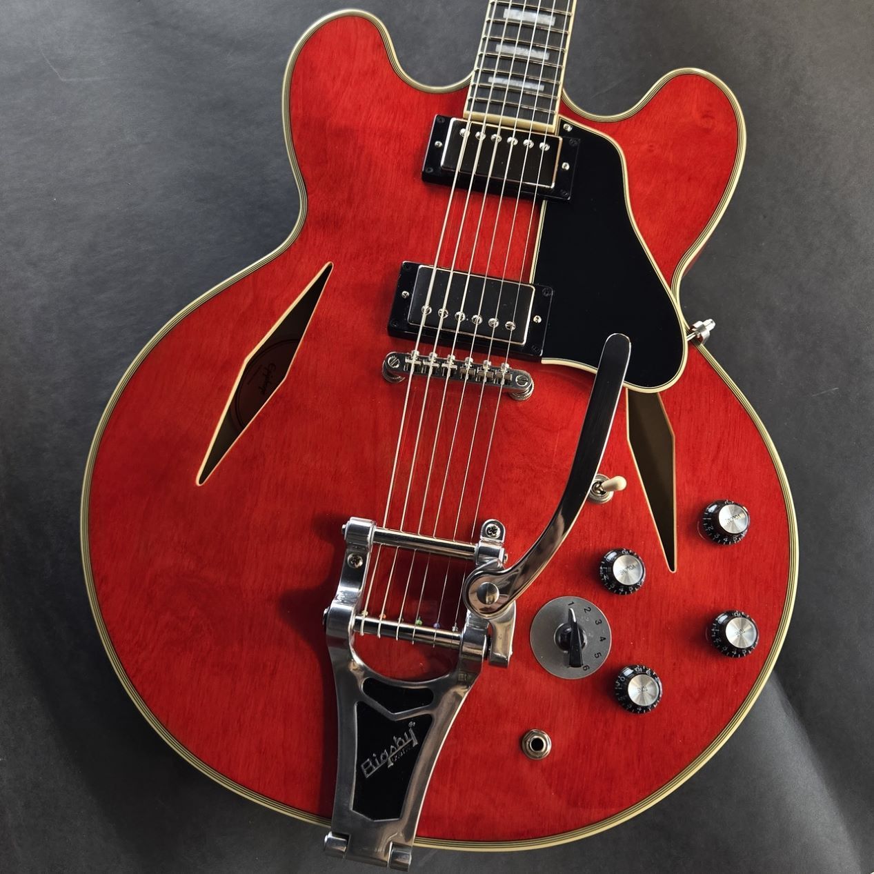 2025年新作 Epiphone Shinichi Ubukata ES-355 Ver.02 - Sixties Cherry ギター