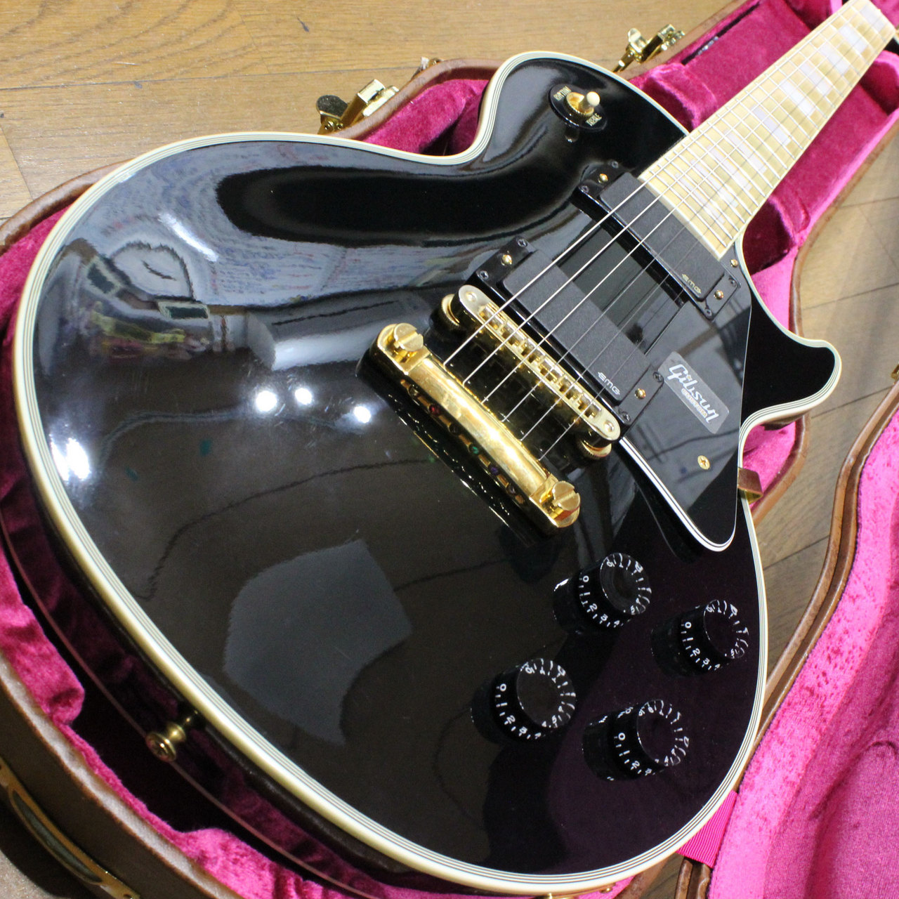 Gibson Custom Shop LES PAUL CUSTOM EBONY MAPLE BOARD レスポールカスタム 黒  2018年製です（中古）【楽器検索デジマート】