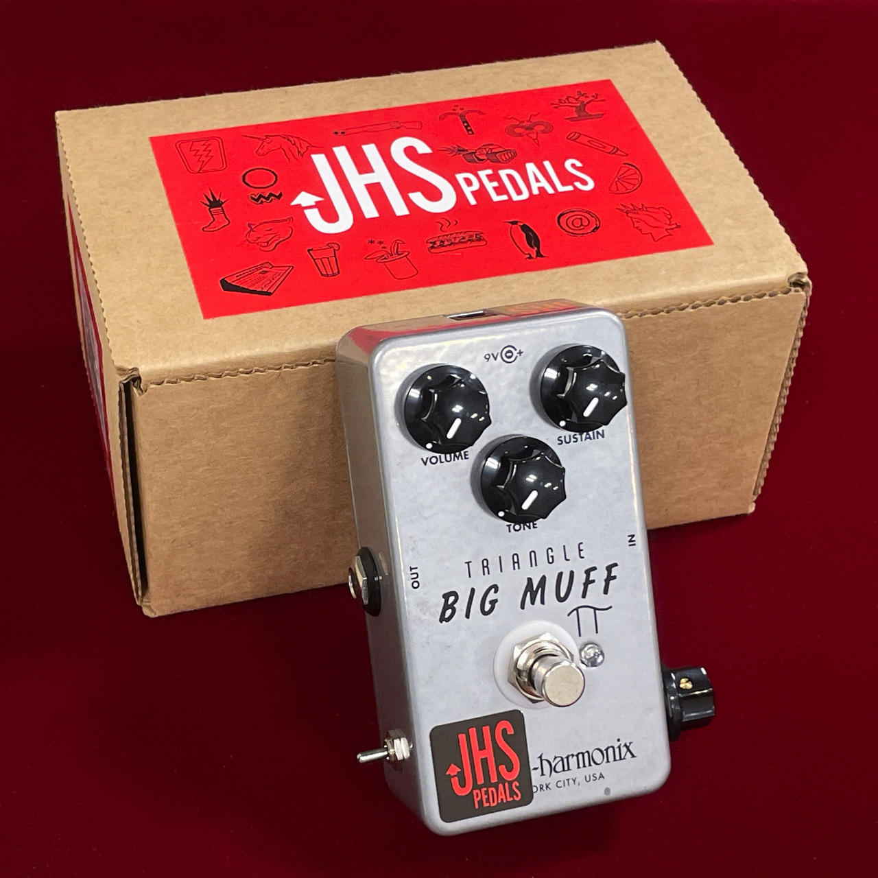 送料込新品 JHS Pedals EHX Triangle Muff “Illuminati Mod”　ファズ ディストーション エフェクター エレハモ ファズ