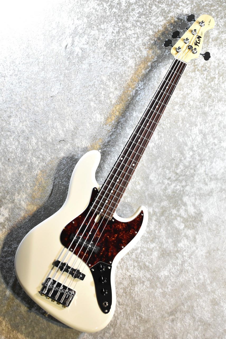 FUJIGEN(FGN) NJB100RALV-VWH 5弦 #F240558 Vintage White【4.46kg】【日本製 Neo  Classicシリーズ】（新品/送料無料）【楽器検索デジマート】