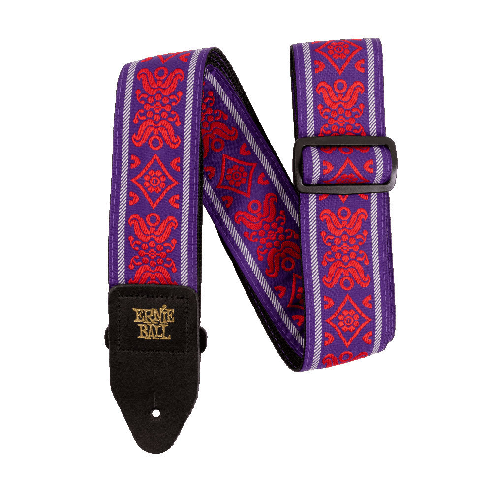 ERNIE BALL アーニーボール 5330 ROYAL FLUSH RED JACQUARD STRAP