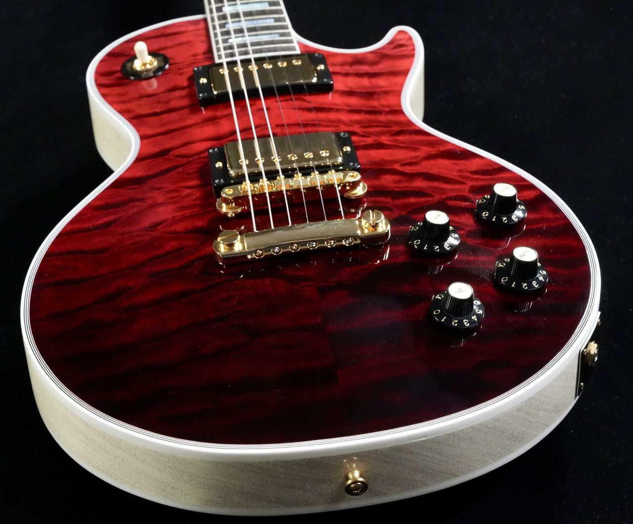 Gibson M2M 1968 Les Paul Custom 5A Quilted Maple/Red Tiger Fade