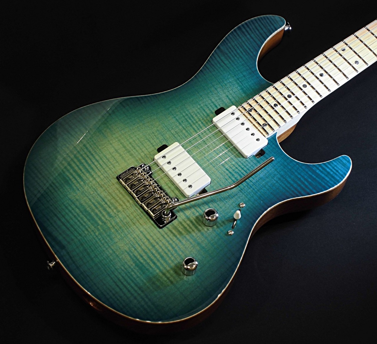 Black Smoker Futura-S HH / 4A Flame Top / Jade Blue Burst