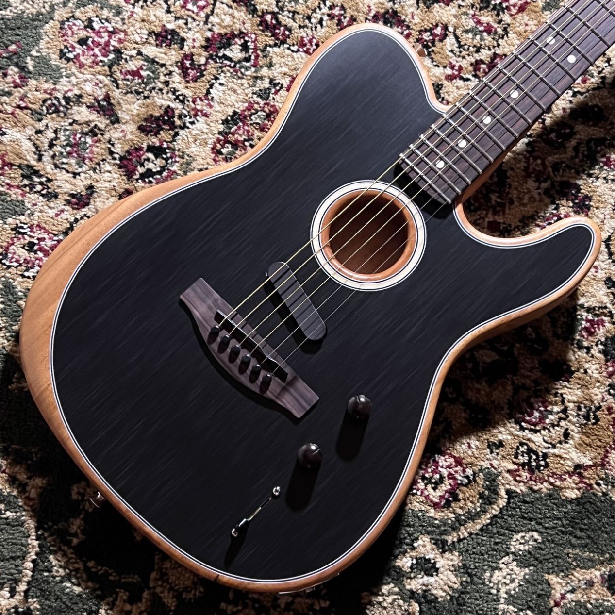 Fender Acoustasonic Player Telecaster Brushed Black エレアコギター