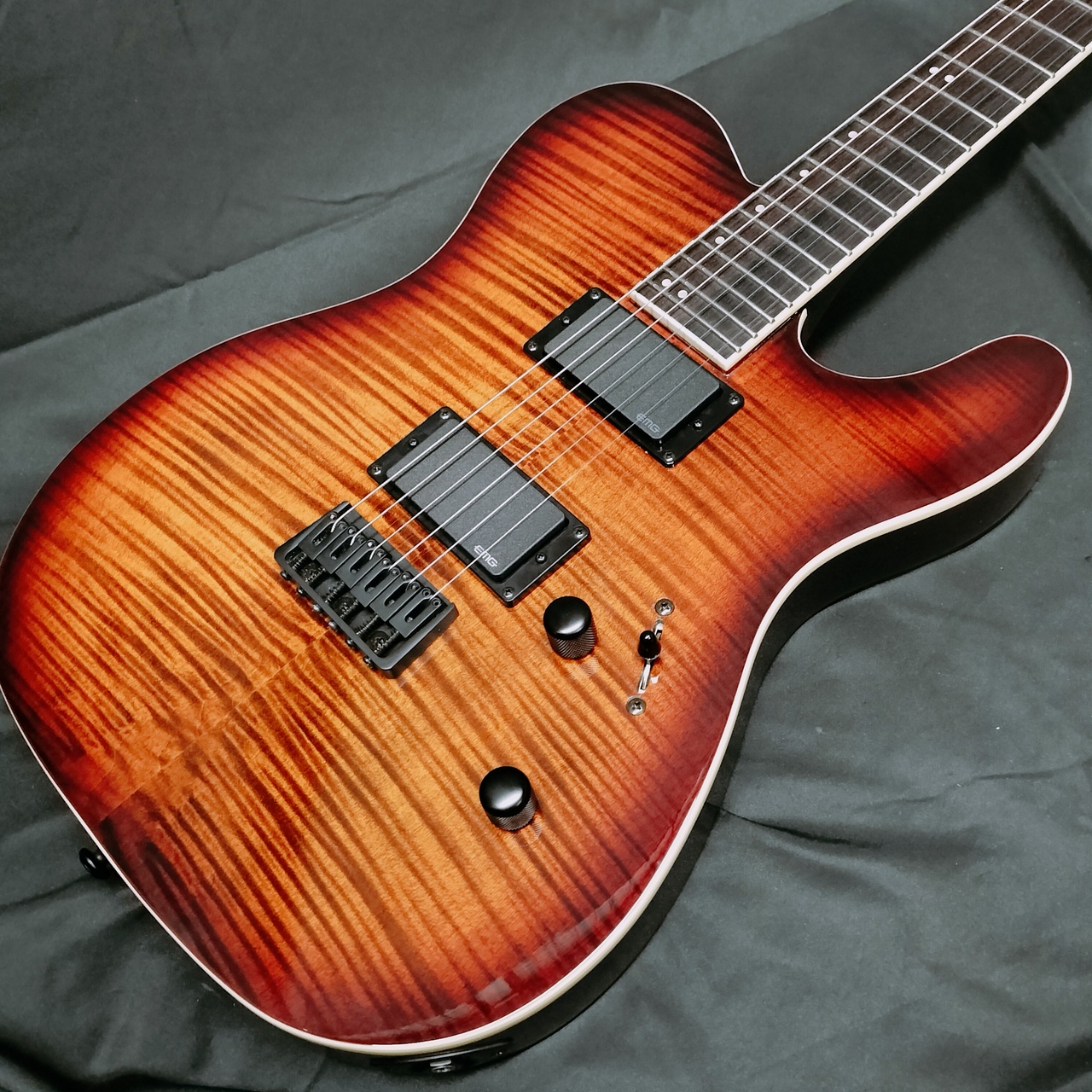 LTD LTD TE-401FM / Dark Brown Sunburst (アクティブ EMGピックアップ