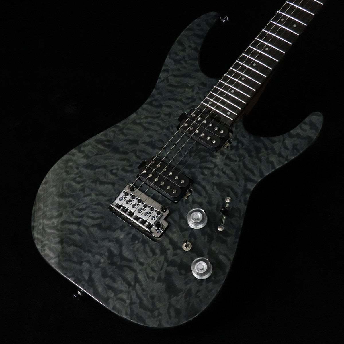 Charvel Pro-Mod Plus DK24 HH 2PT EB QM Ebony Fingerboard Midnight
