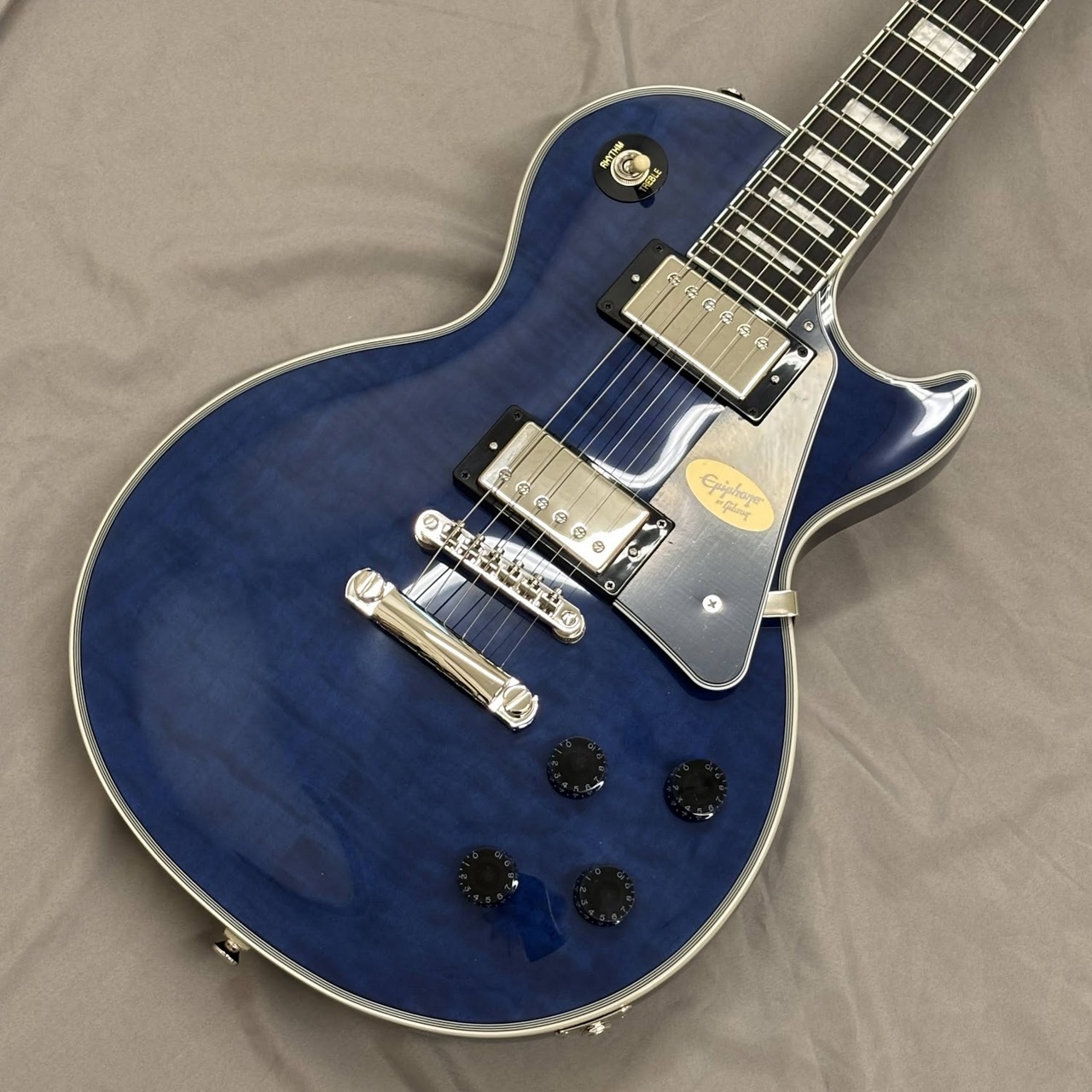 Epiphone Les Paul Custom Quilt Viper Blue (バイパーブルー) エレキ