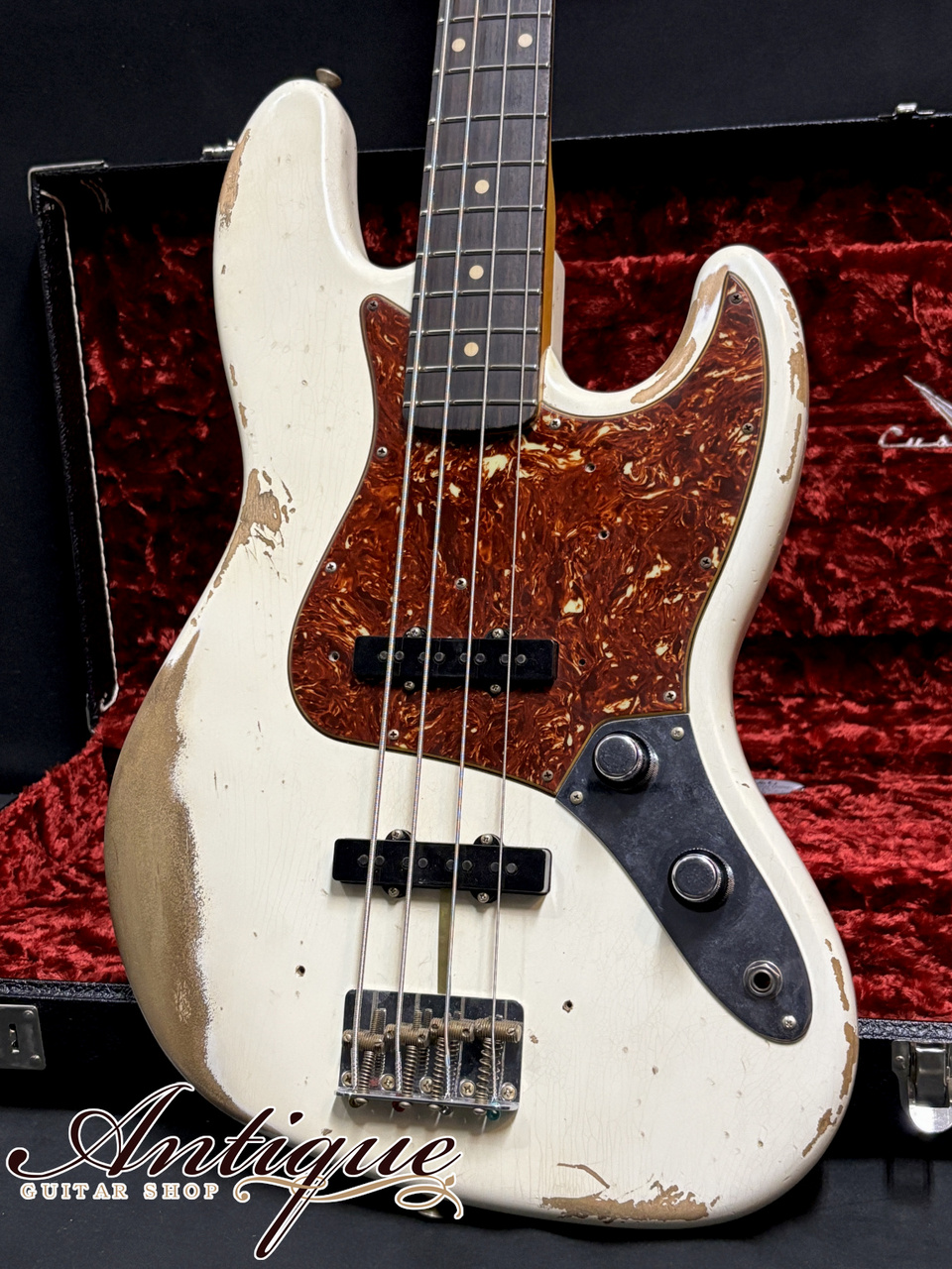 Fender Custom Shop 1960 Jazz Bass 2020 Olympic White Heavy Relic 