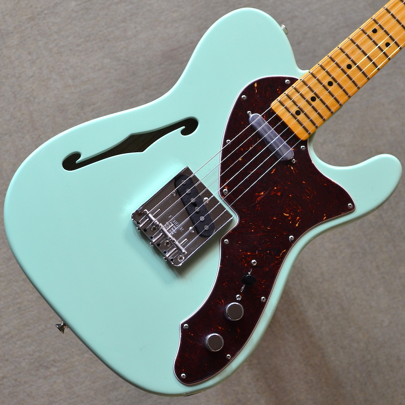 池袋店 新品 Fender American Original 60s Telecaster Thinline Surf Green V 軽量2 96kg 年新製品 シンライン アッシュボディ 9 5インチラジアス指板 ヴィンテージトールフレット 鼈甲柄ピックガード ラッカーフィニッシュ