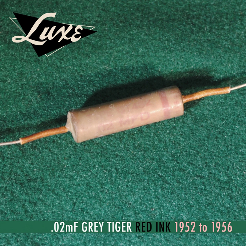 Luxe 1952-1956 Grey Tiger: Single Wax Impregnated .02mF Capacitor 