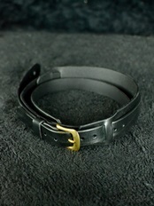 BEAR STRAPS Slim Padded -Black / Brass-《ギターストラップ》