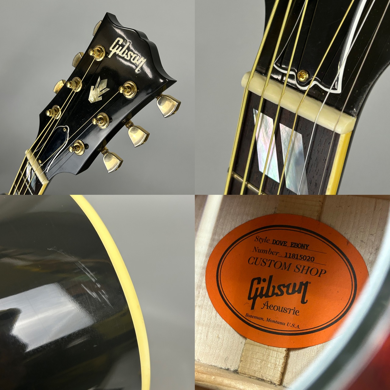 Gibson Custom Shop Dove Original Ebony 2015年製（中古/送料無料