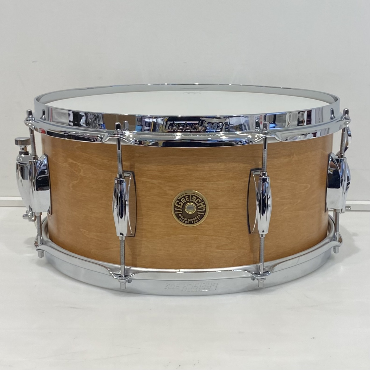 Gretsch GKSL-6514S-8CL Broadkaster 6.5X14 Satin Natural Snare Drum