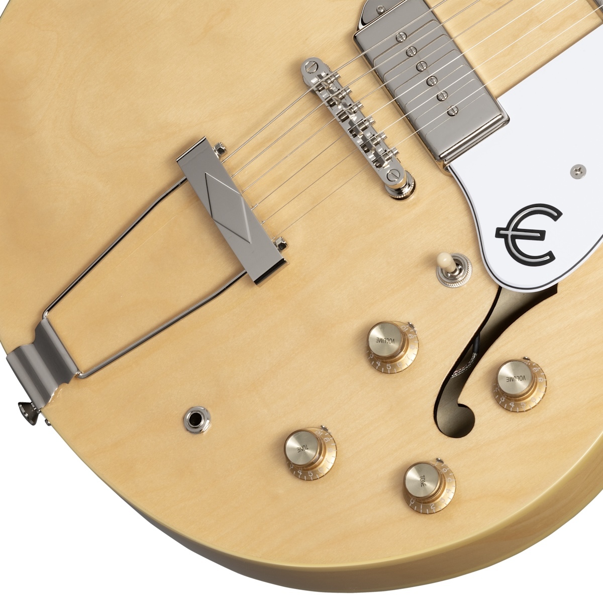 Epiphone Casino Natural ジョンレノン風　オマケ付き Epiphone Casino Natural ジョンレノン風 オマケ付き - メルカリ