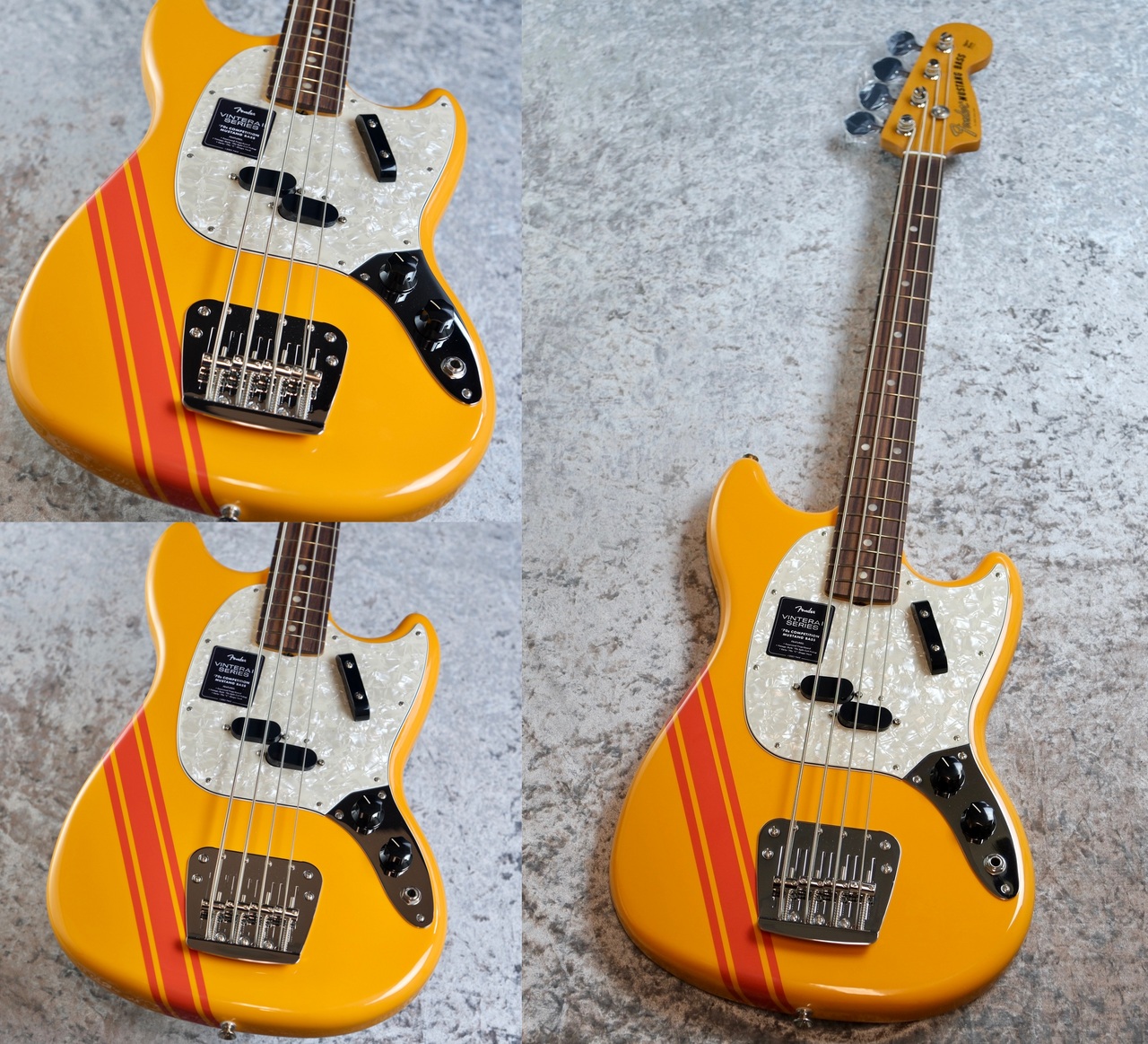 Fender Vintera II 70s Mustang Bass -Competition Orange- 【約3.80kg