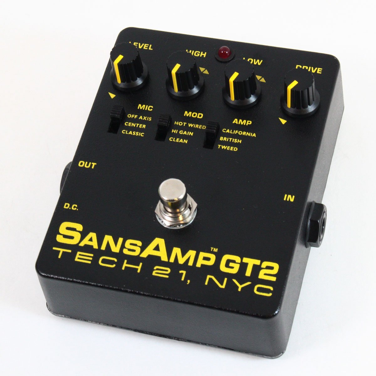 中古品　TECH 21 SansAmp GT2 ギターエフェクター TECH 21 SANSAMP GT2 Black NYC - Analog Effector for Electric