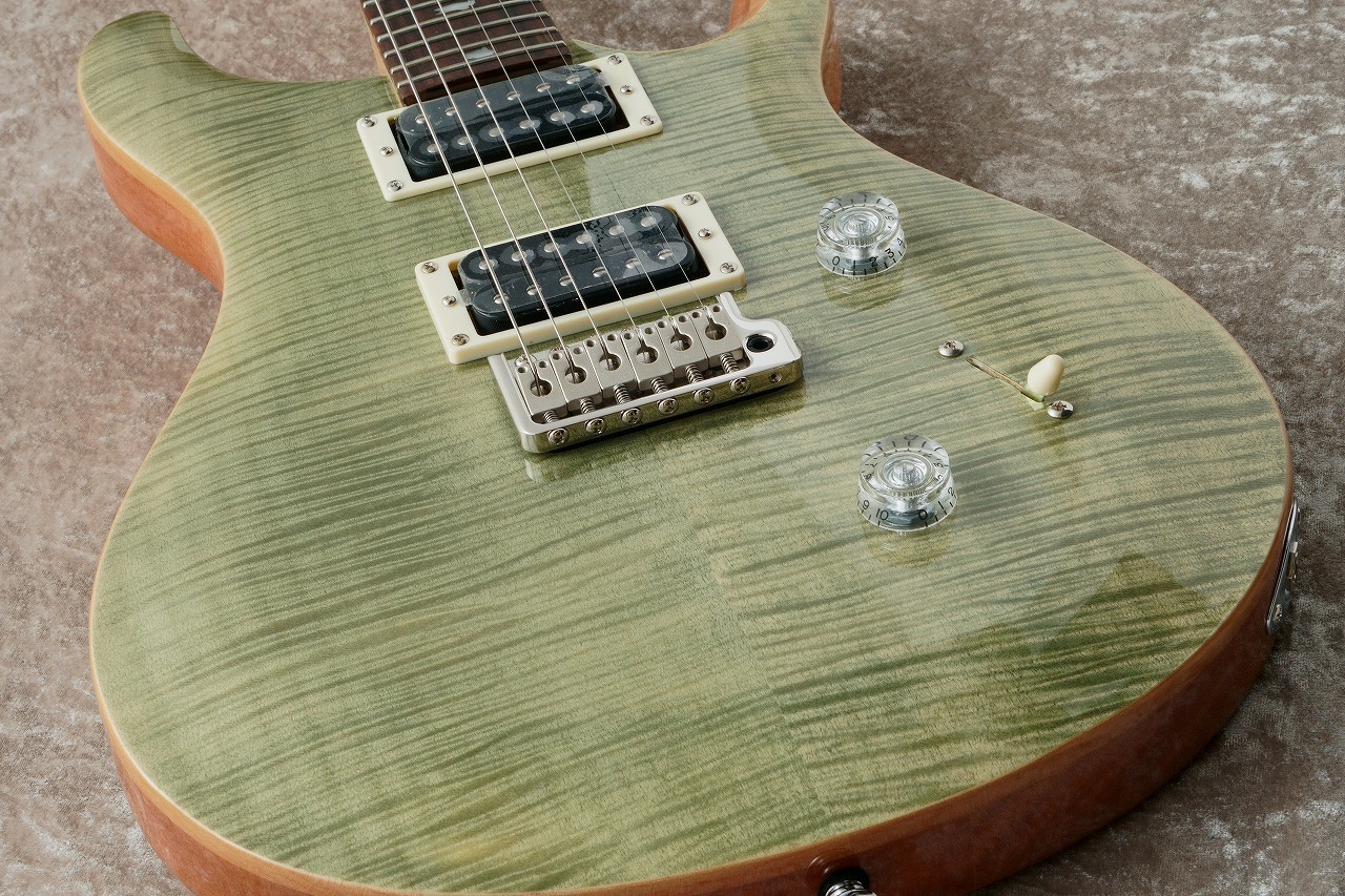 【最終値下げ】PRS SE Custom24 Trampas Green PRS SE Custom 24 Electric Guitar - Trampas Green Quilted