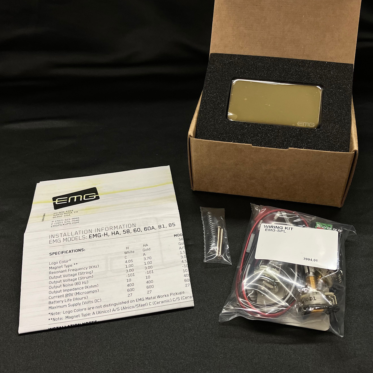 EMG 60 (Chrome)【ギター用/ハムバッカーピックアップ】（B級特価