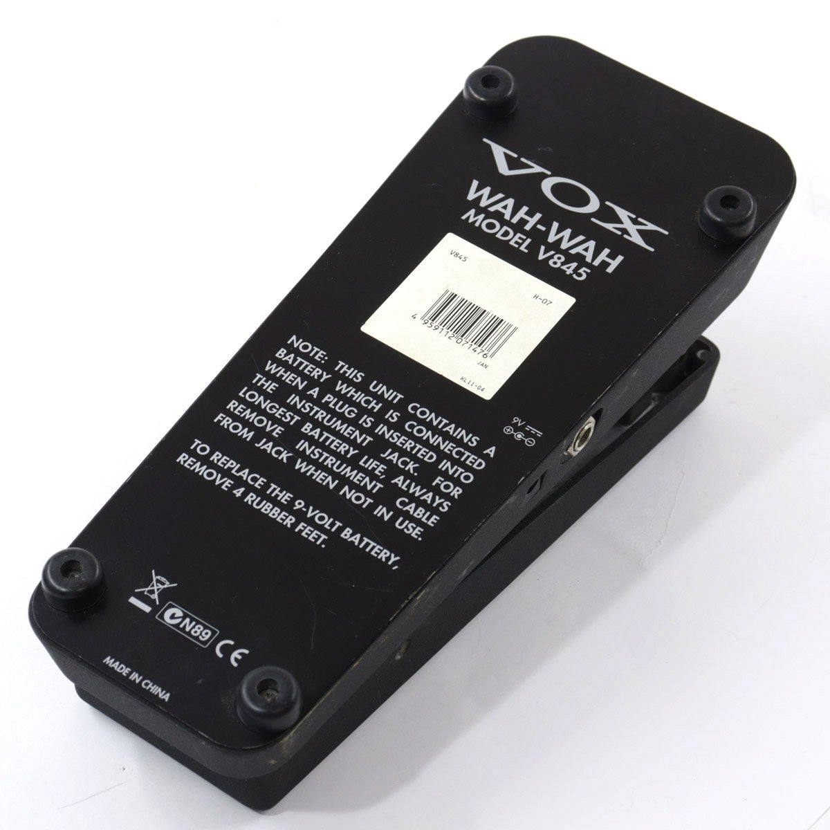 新品未使用　VOX V845 クラシックワウペダル VOX V845 [Classic Wah Wah Pedal] ｜イケベ楽器店オンラインストア