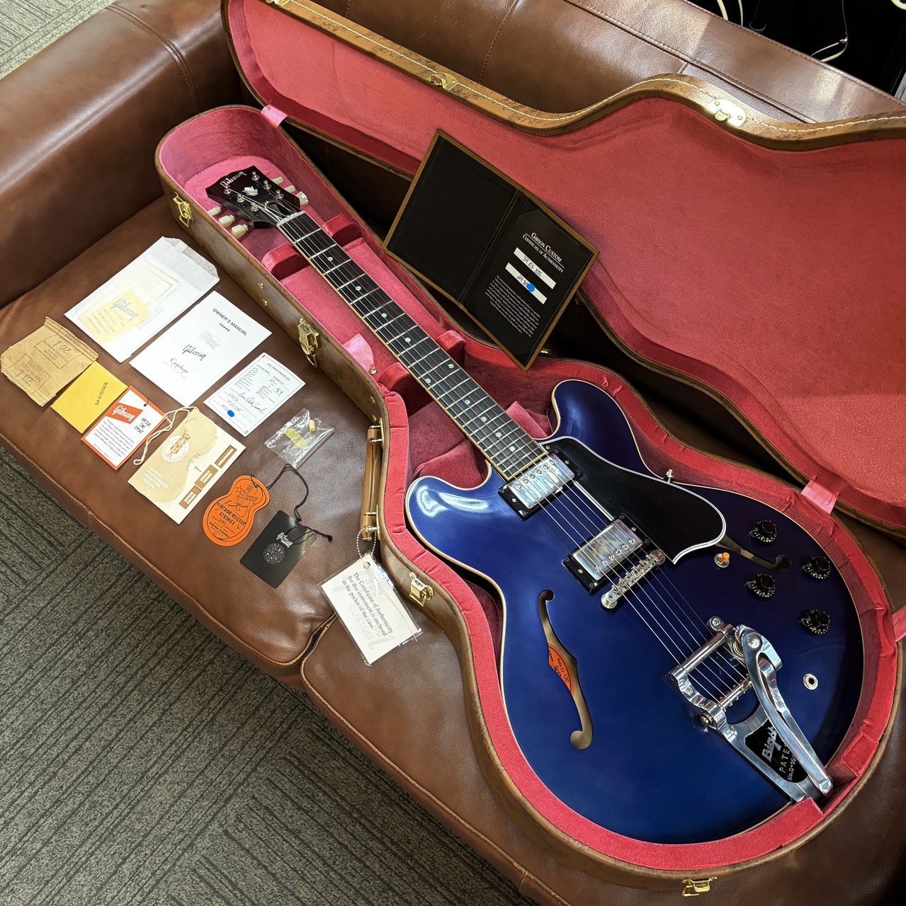 Gibson Custom Shop 【蒼いセミアコ】1959 ES-335 Reissue w/Bigsby