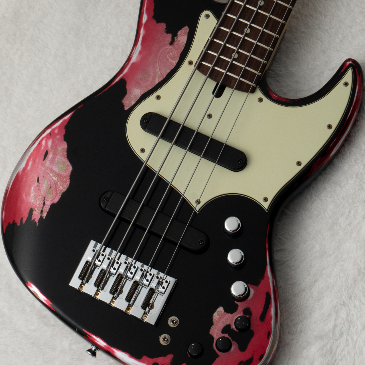 Xotic XJ-1T 5st Heavy Aged ~Black over Pink Paisley~ #3626 [4.64kg