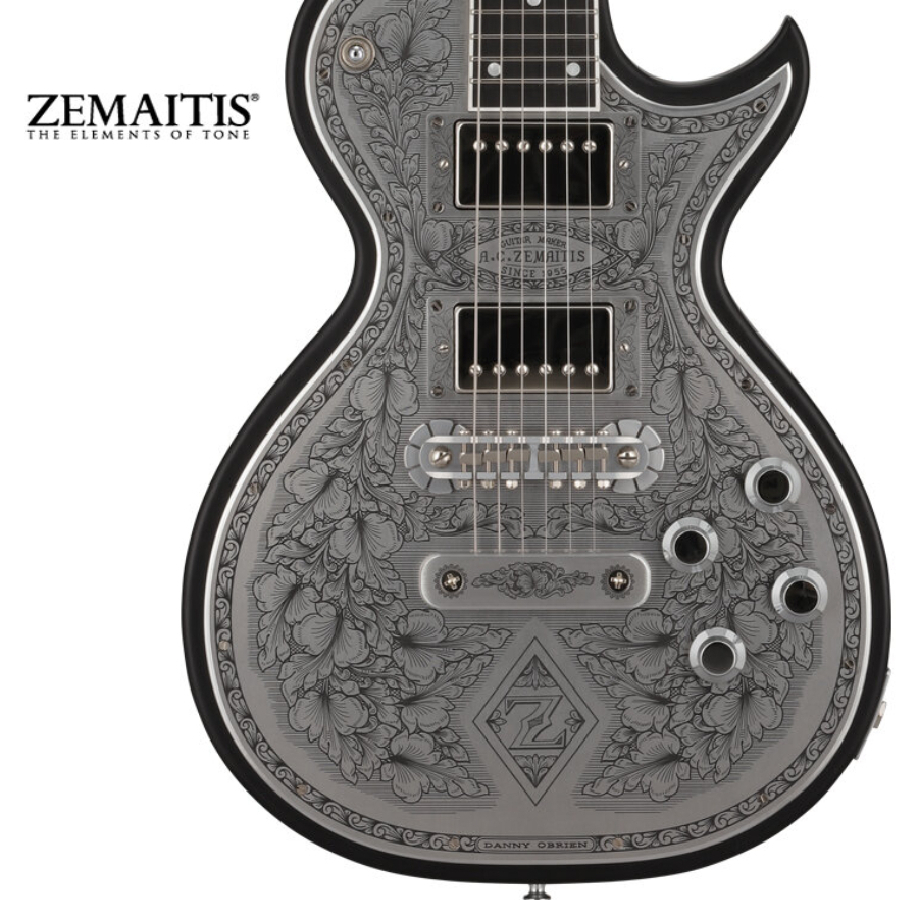 Zemaitis METAL FRONT MFG-AC-24 Diamond & Z Black 【Made in