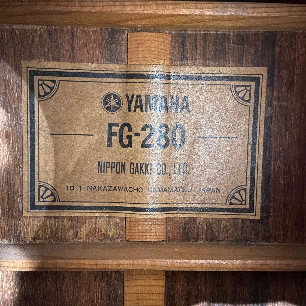 YAMAHA FG-280 グリーンラベル 1972～74年 ハードケース付属（中古